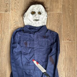 Kid/Adult Michael Myers Costume For Men Jumpsuit With Mask